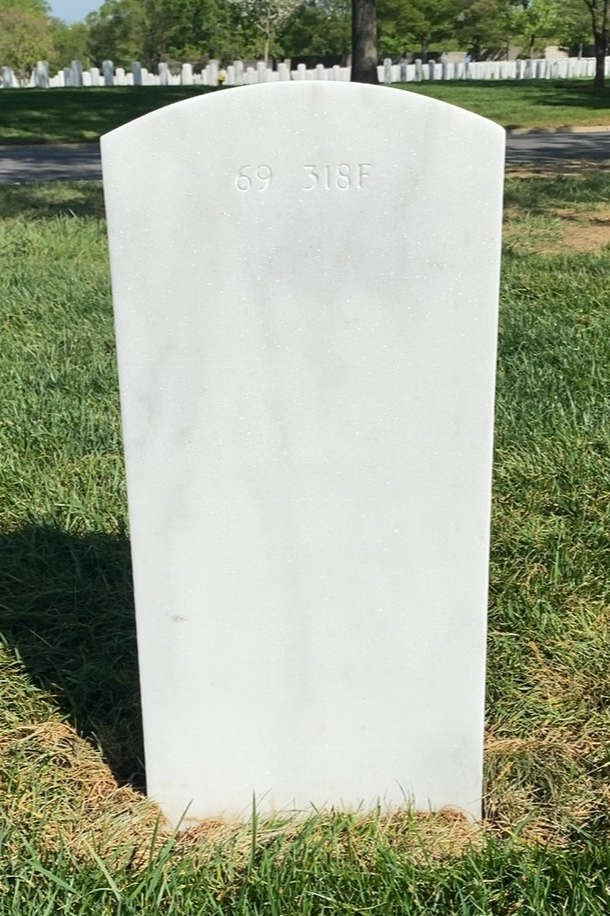 Back of headstone — James Ambot