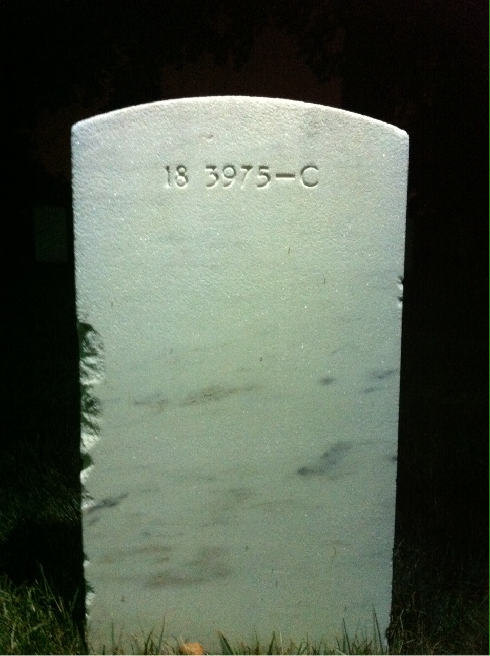 Back of headstone — John Murphy