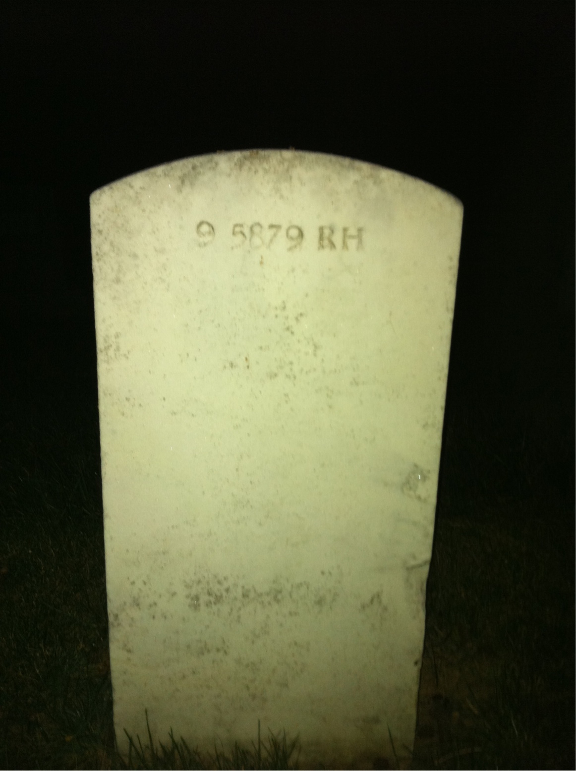 Back of headstone — Charles Babcock