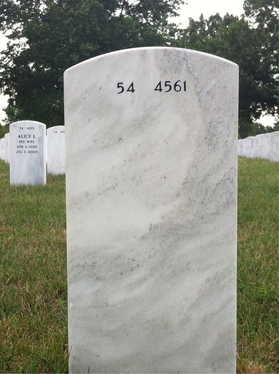 Back of headstone — Phillip Davis