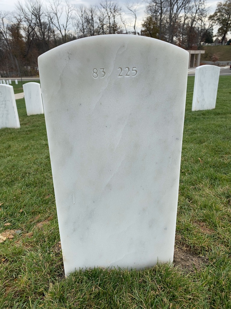 Back of headstone — George Baker