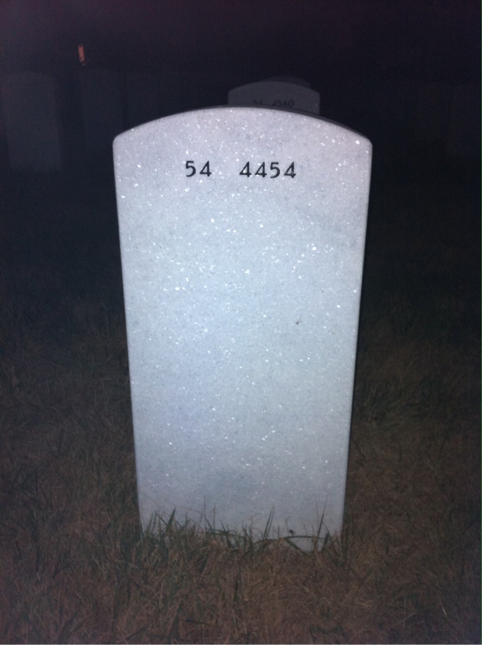 Back of headstone — Mary Goodsell