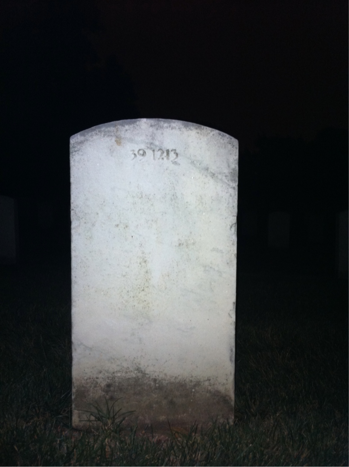 Back of headstone — Robert D Simpson