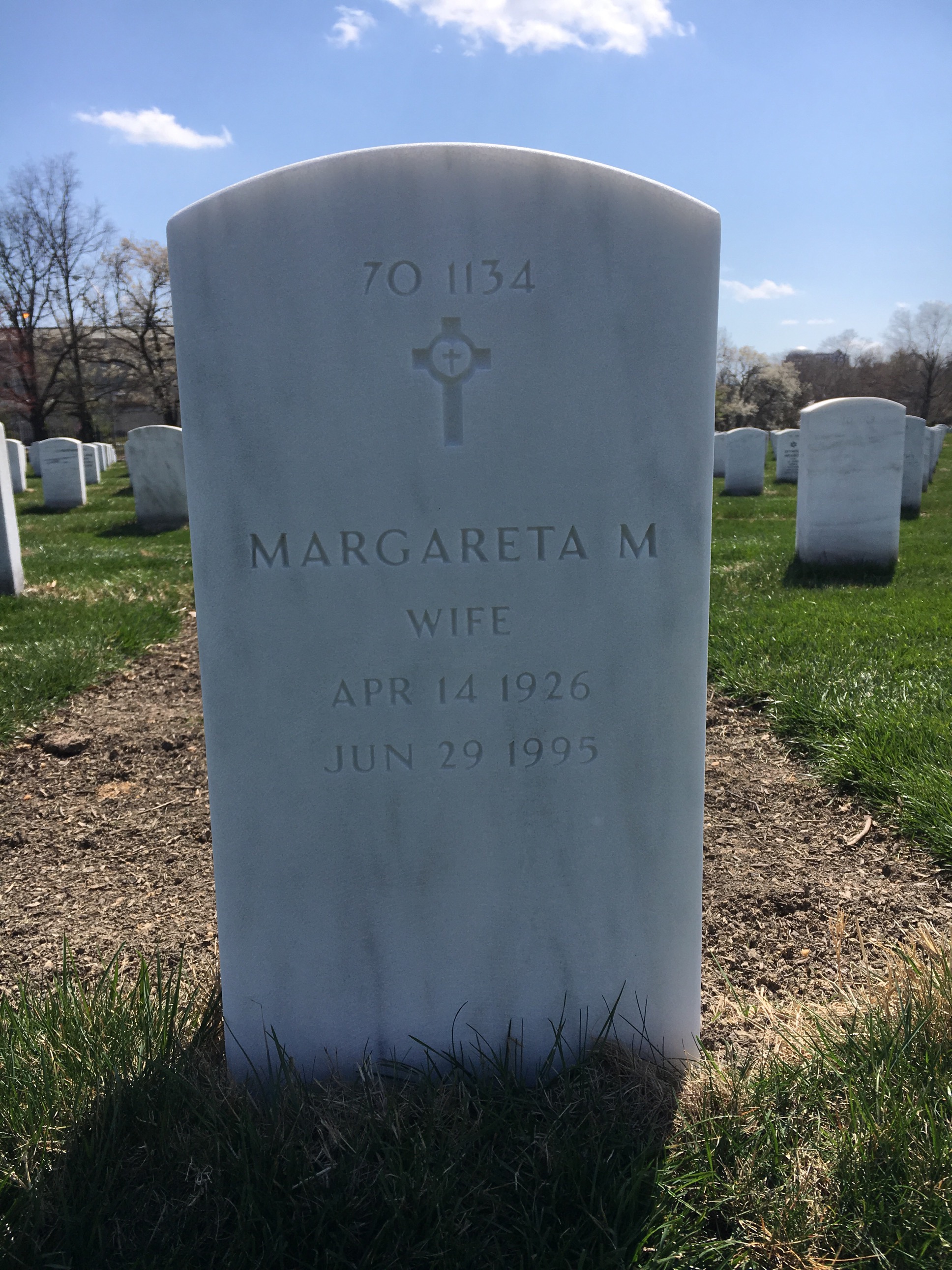 Back of headstone — Robert Bogovich