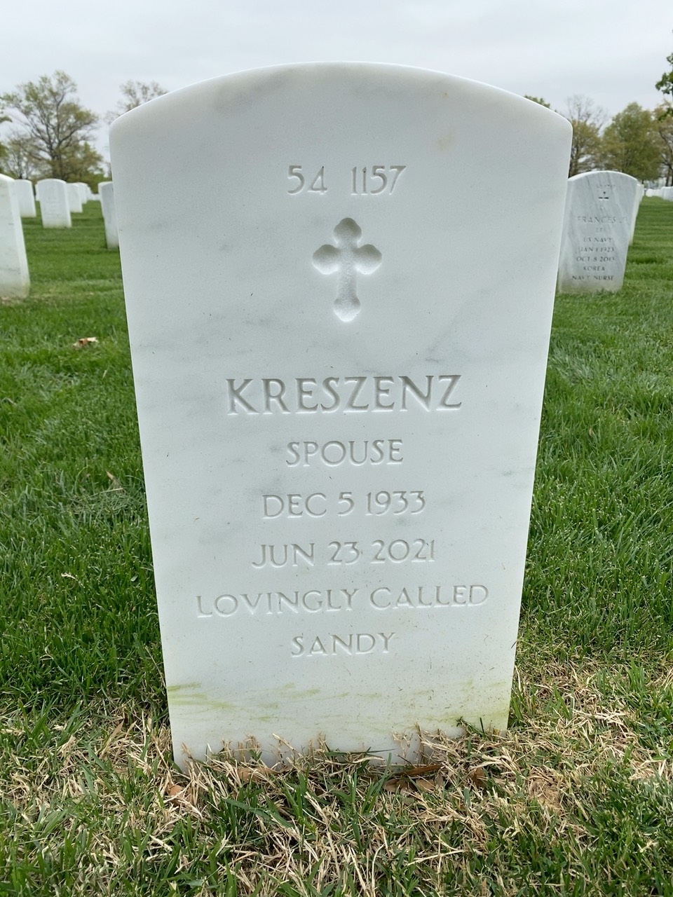 Back of headstone — James Revis