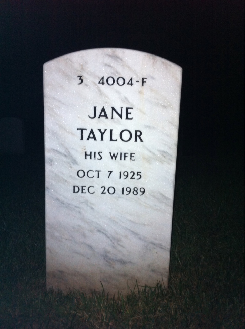 Back of headstone — Edmund Castillo