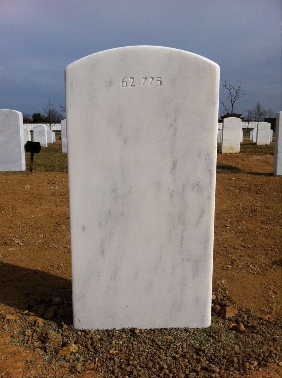 Back of headstone — Michael Oliver Tucker