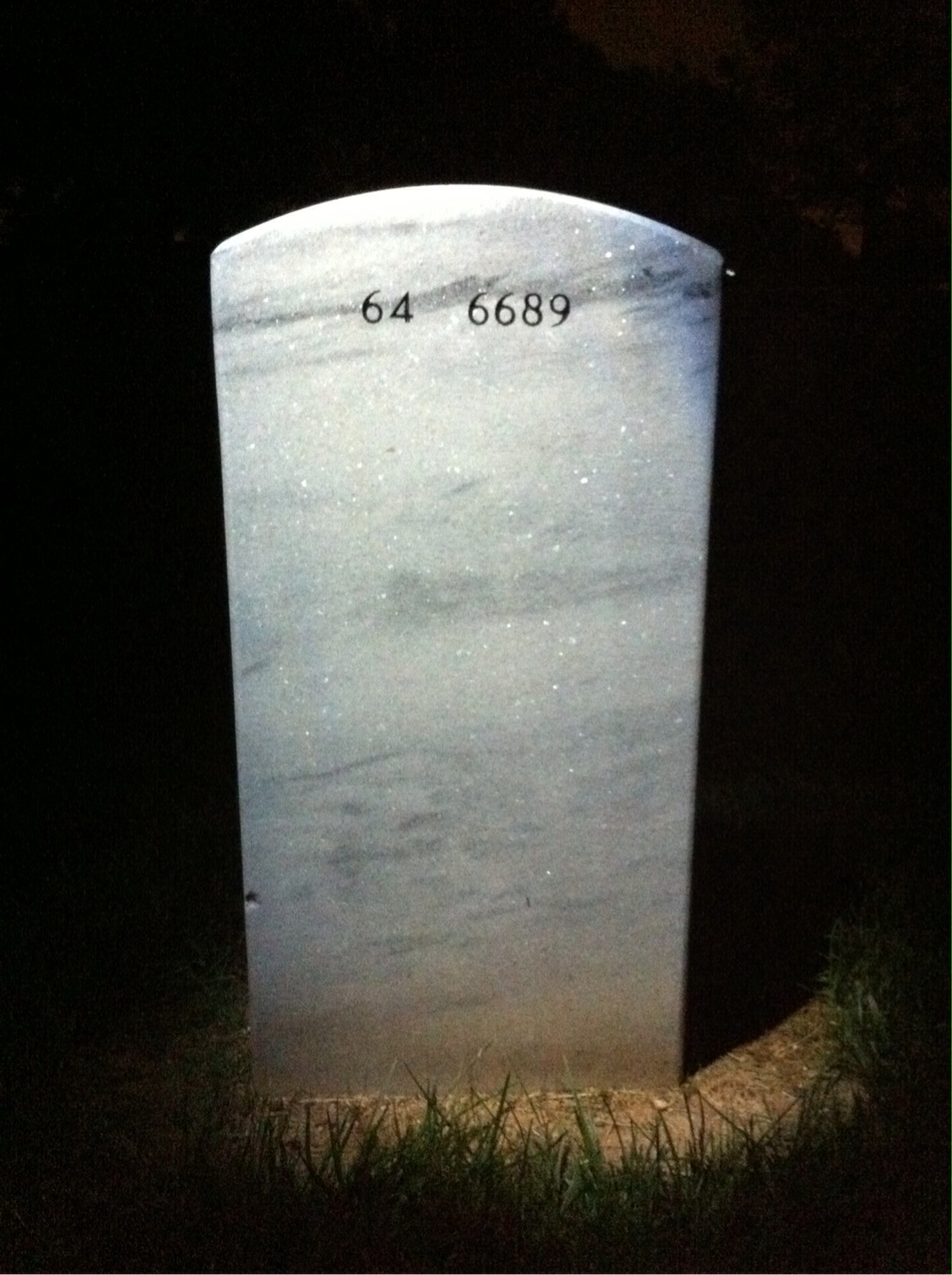 Back of headstone — Lawrence Wagenseil