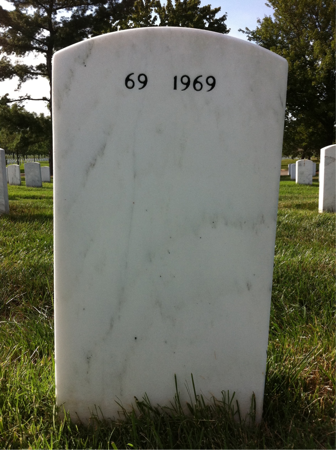 Back of headstone — Jonny Hartsfield