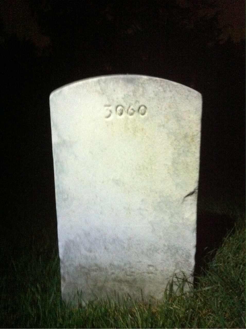 Back of headstone — Joseph Morbit