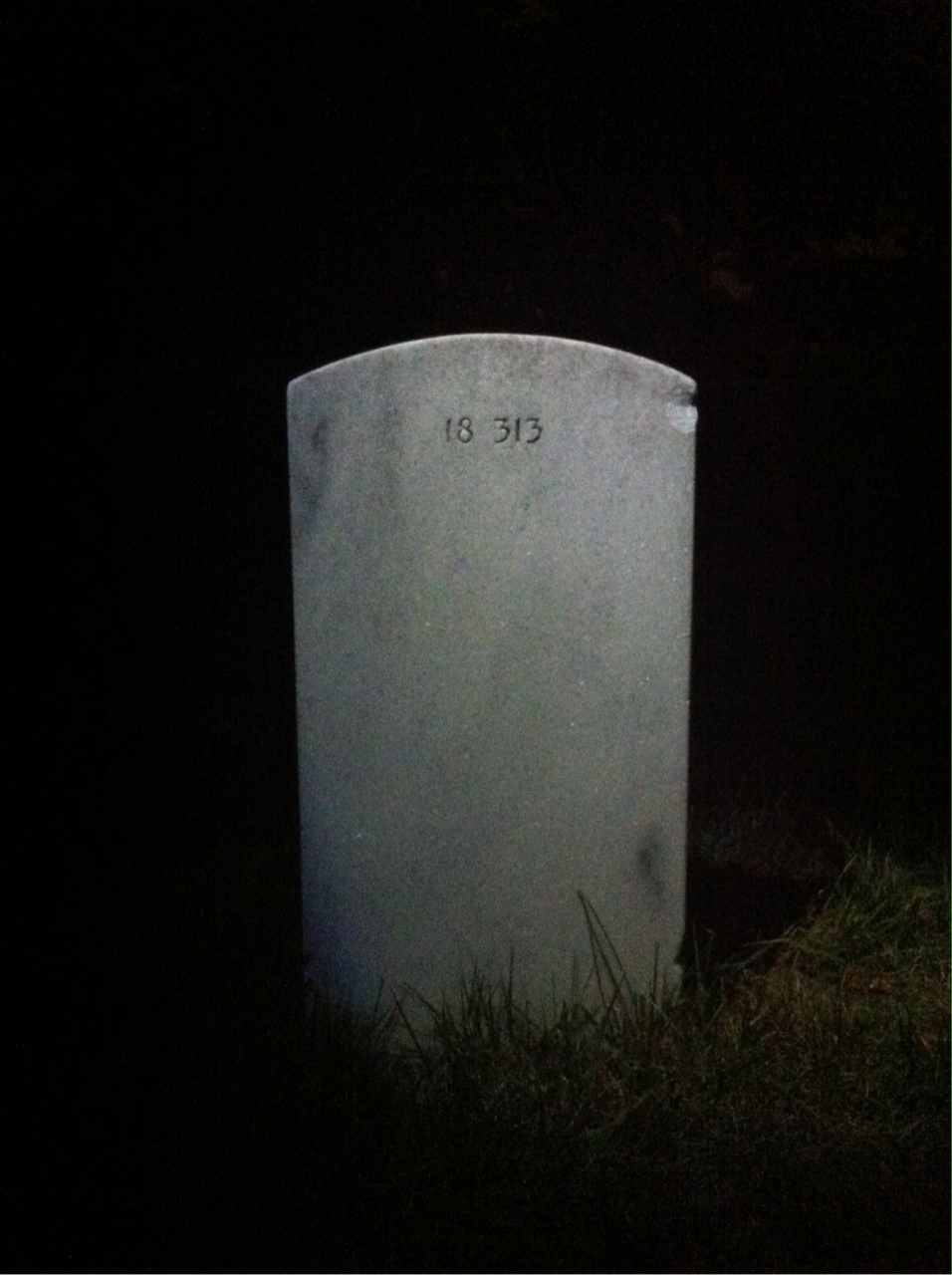 Back of headstone — Thomas Bennett