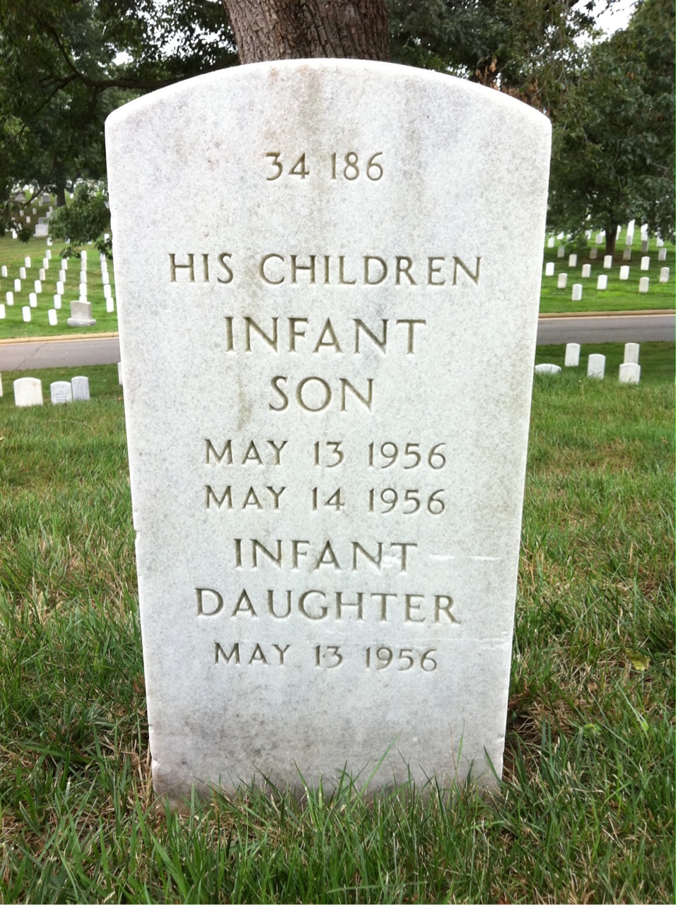 Back of headstone — Robert Burns Ross