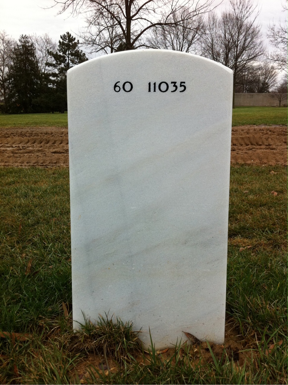 Back of headstone — Stephen Biezis