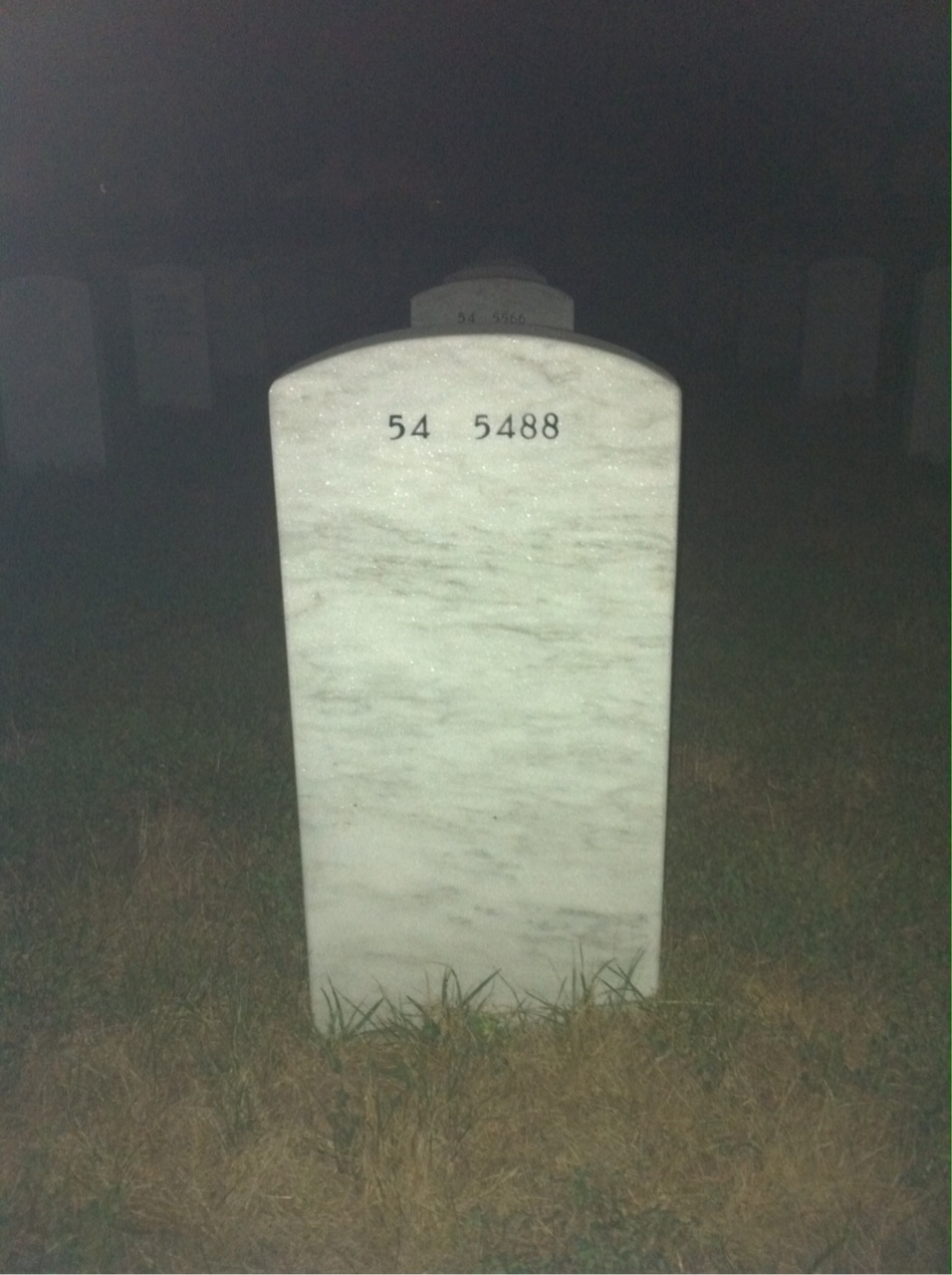 Back of headstone — Bobby Hardin
