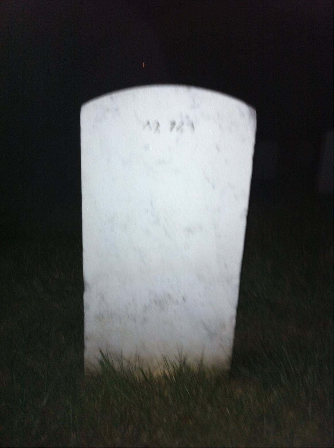 Back of headstone — Alice Misner
