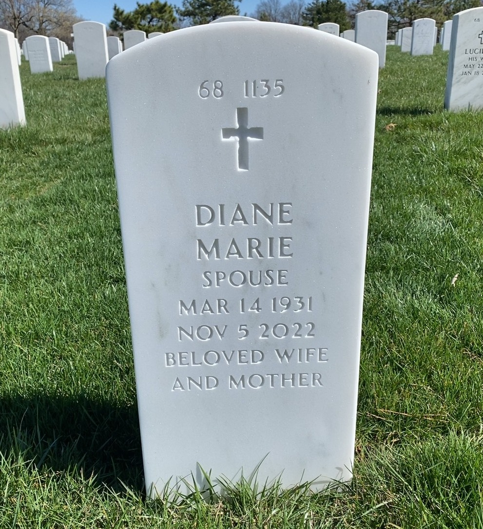 Back of headstone — William Eugene Doyle