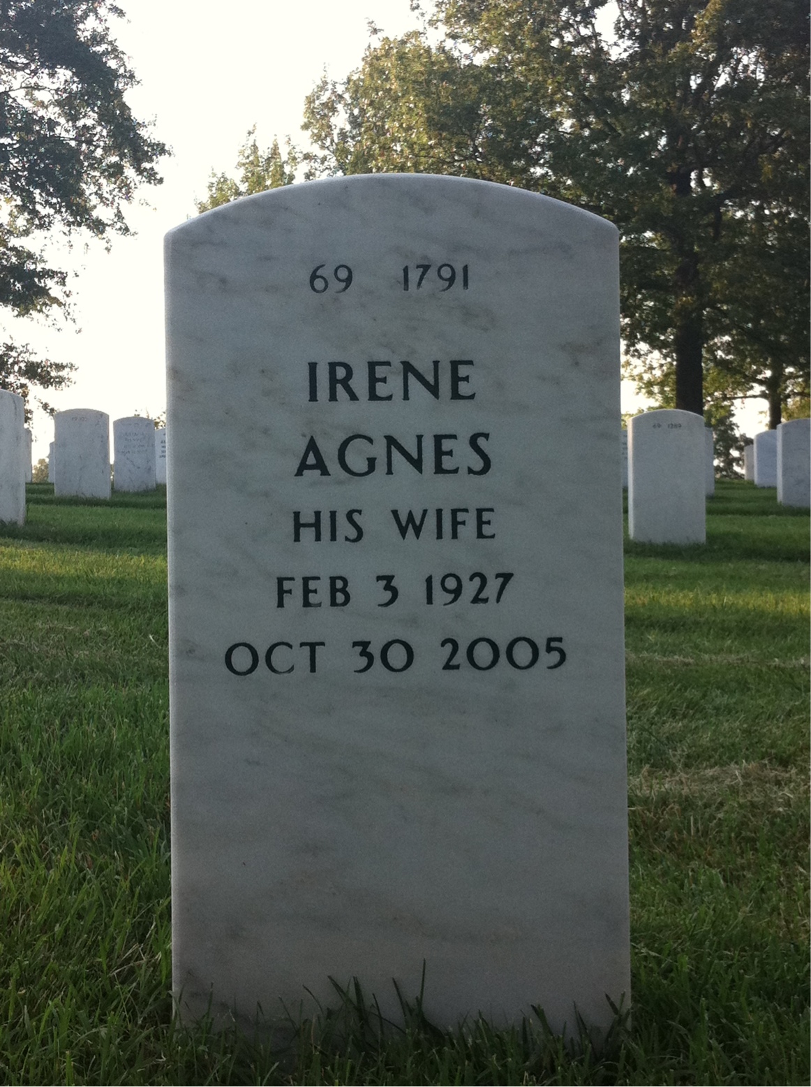 Back of headstone — Louis Komondy