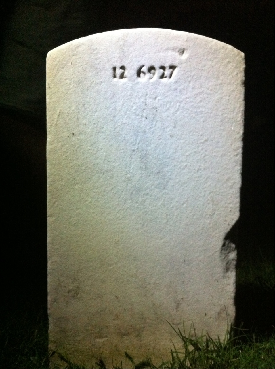 Back of headstone — Lewis Moorhead
