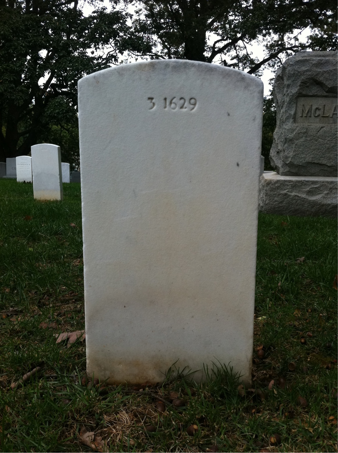 Back of headstone — Robert Morgenroth