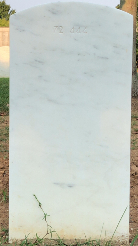 Back of headstone — Wendell Alcorn