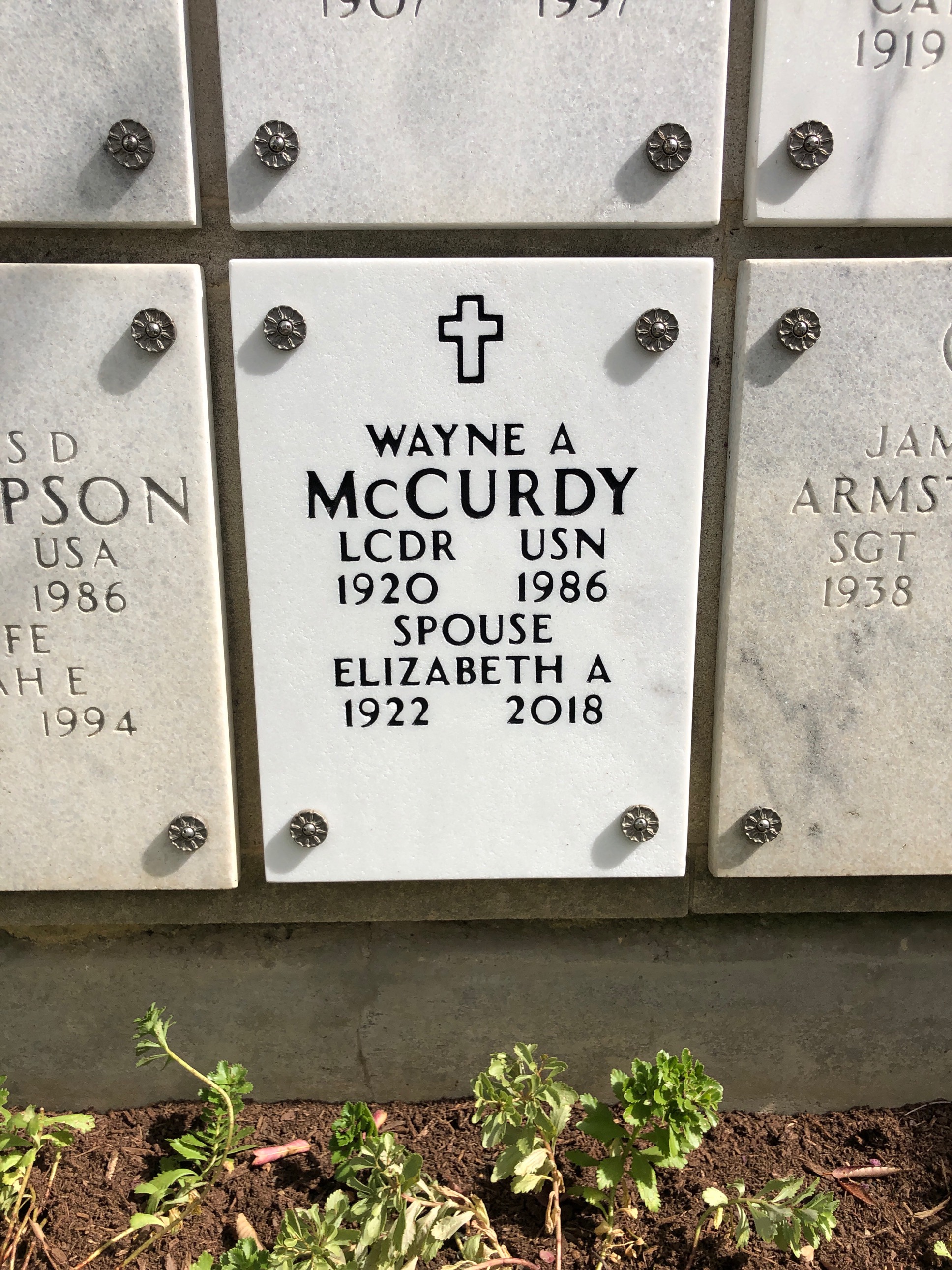 Wayne A Mccurdy
