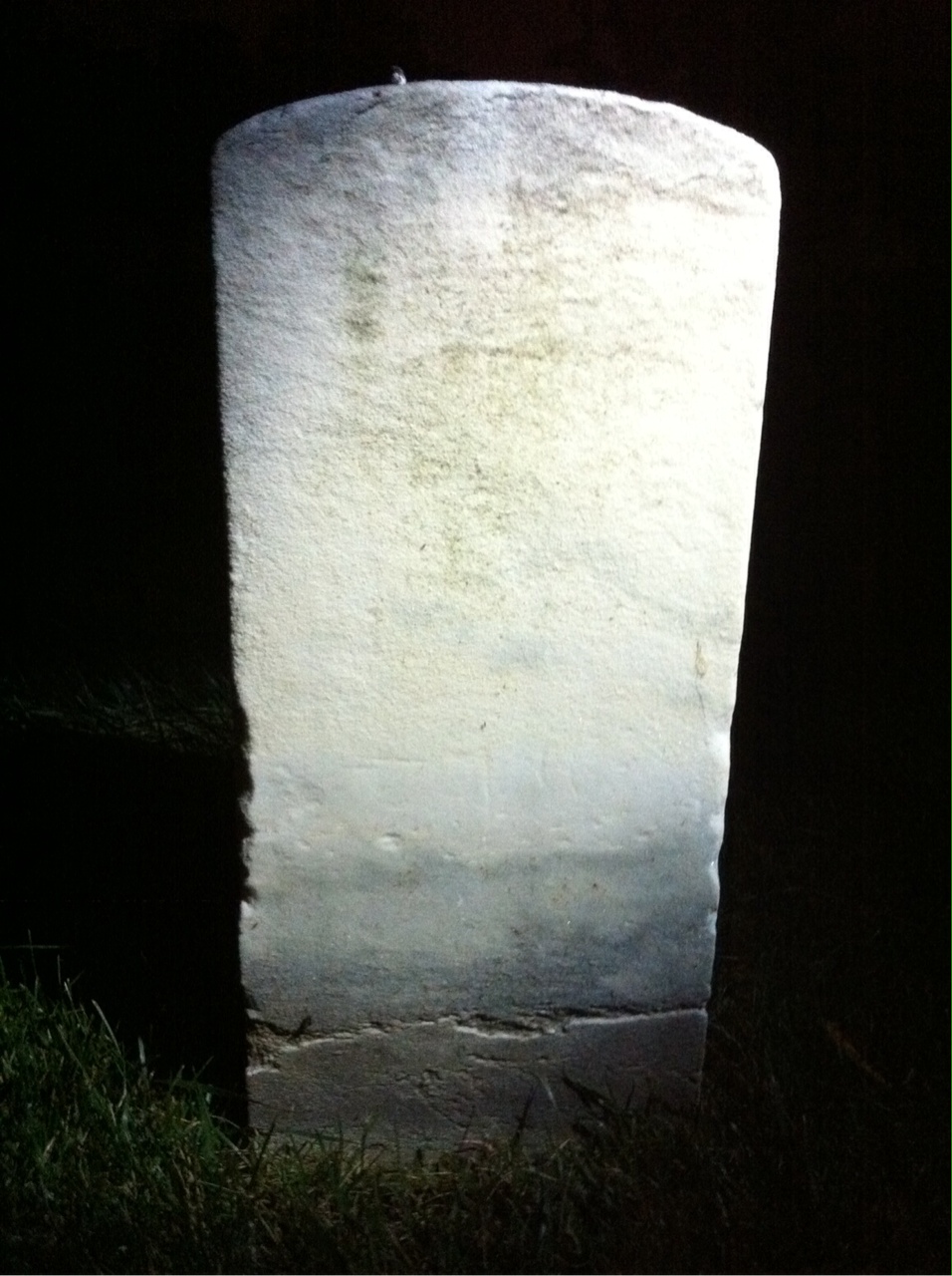 Back of headstone — J Morn