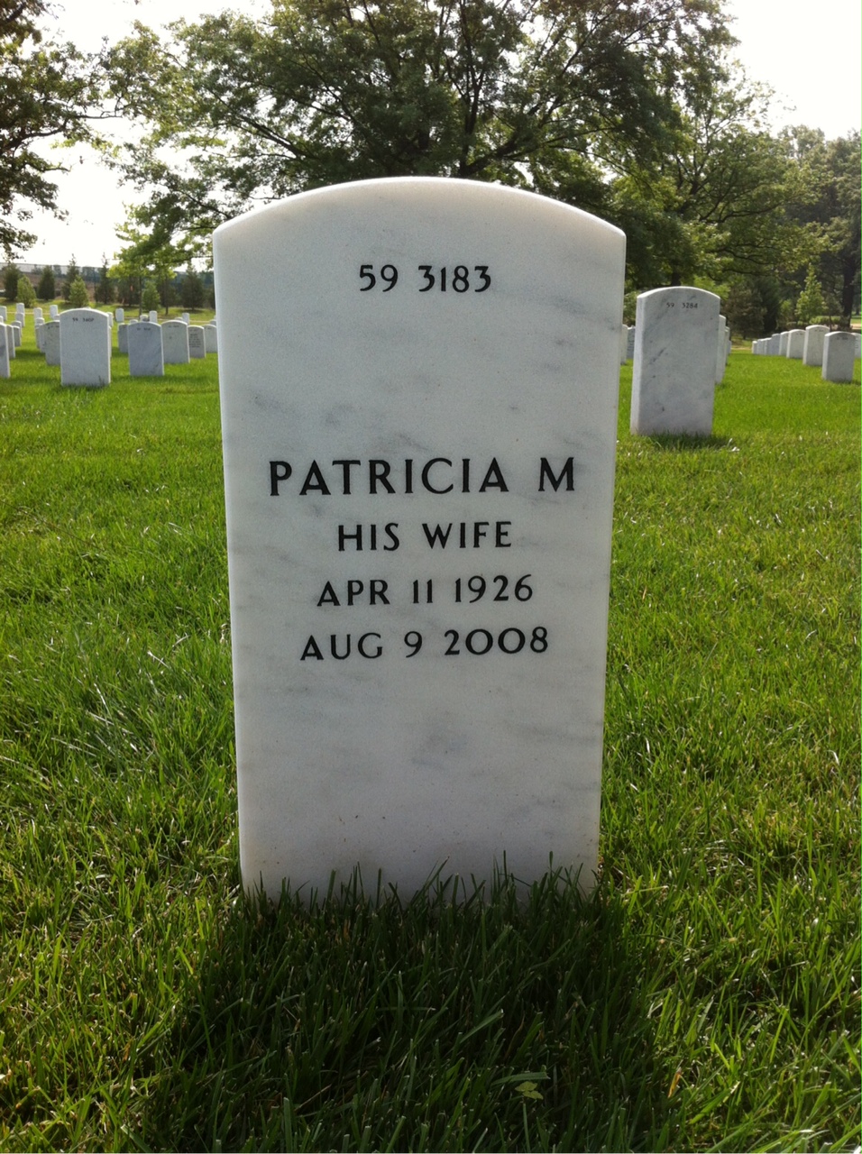 Back of headstone — Richard Neill