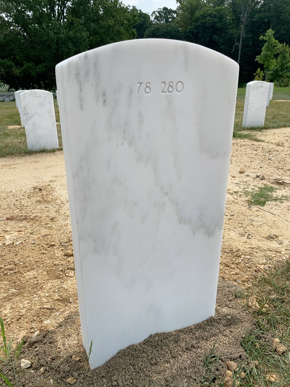 Back of headstone — William Albert Conger