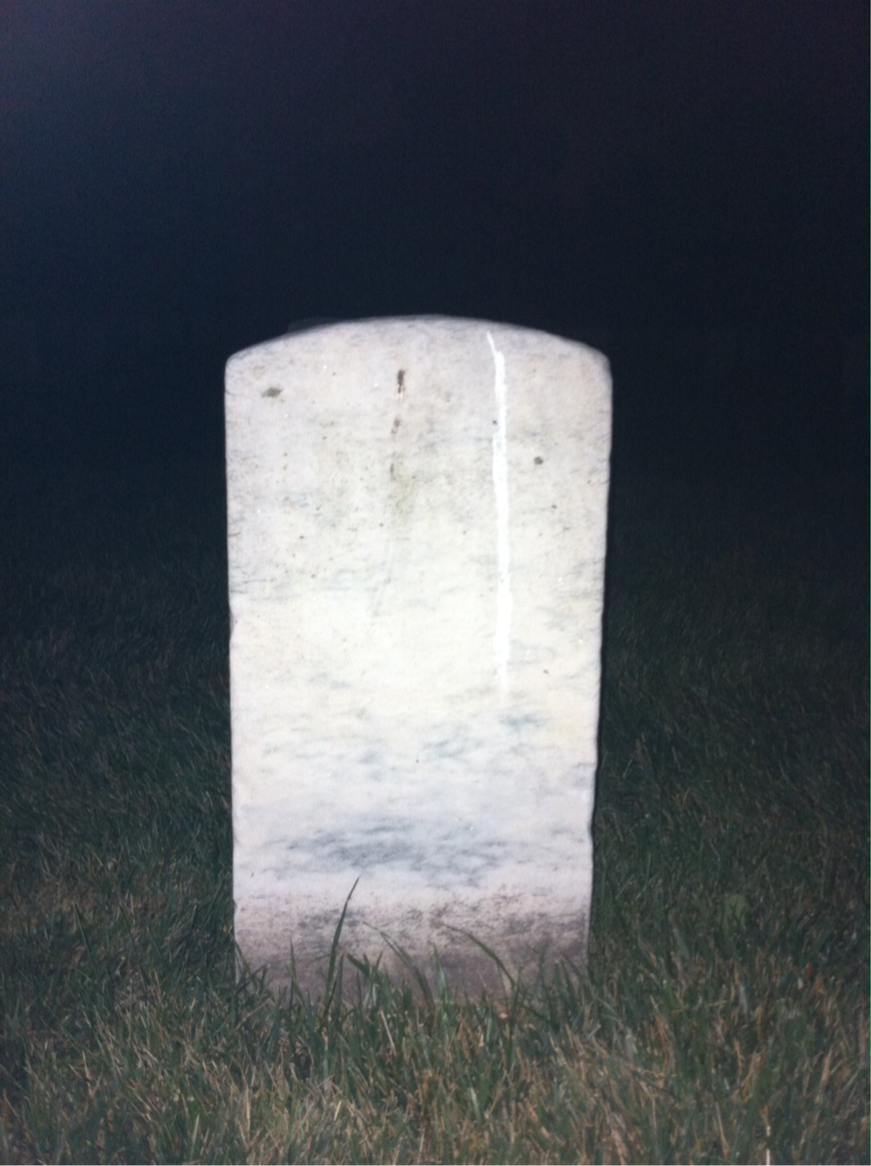 Back of headstone — Charles Biddell
