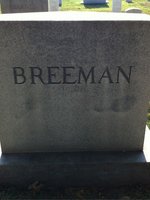 George Breeman — Headstone Back