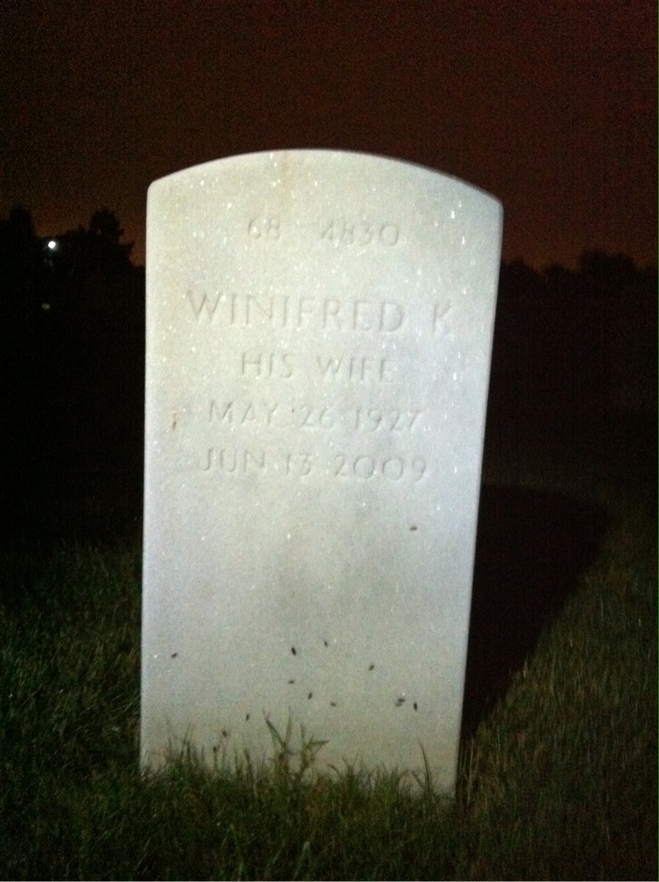 Back of headstone — John Smith