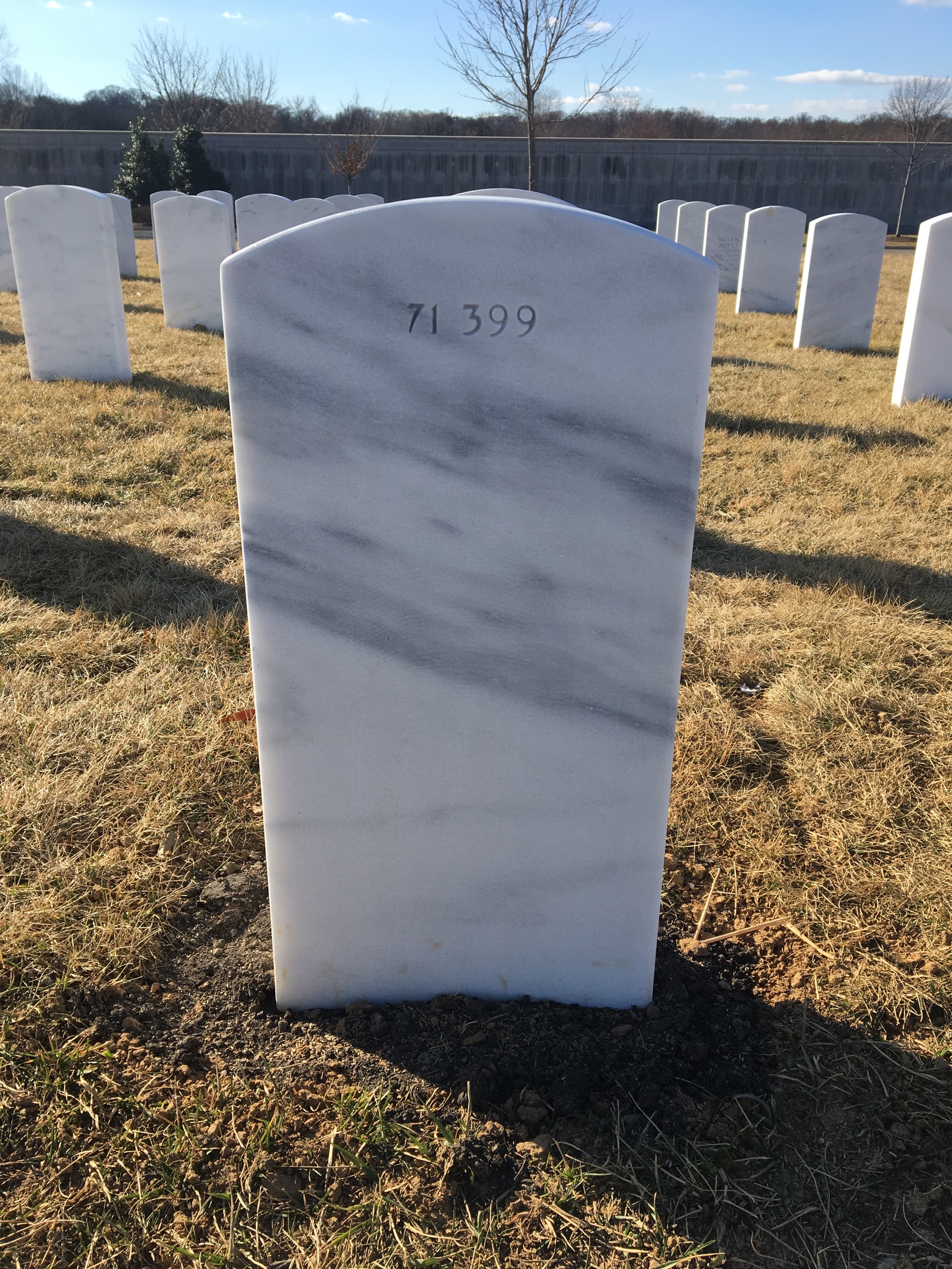 Back of headstone — George Murphy