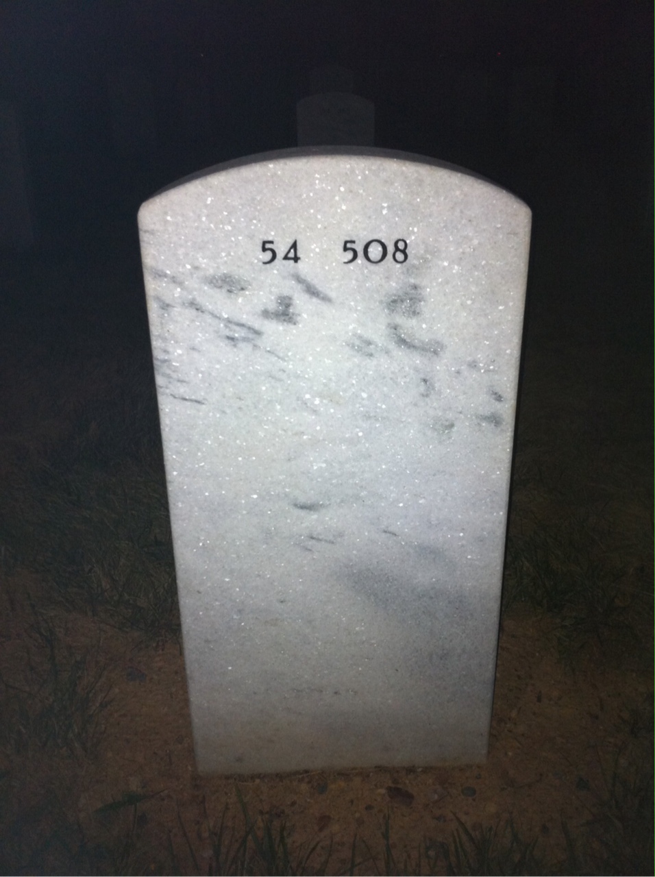 Back of headstone — Michael Olson