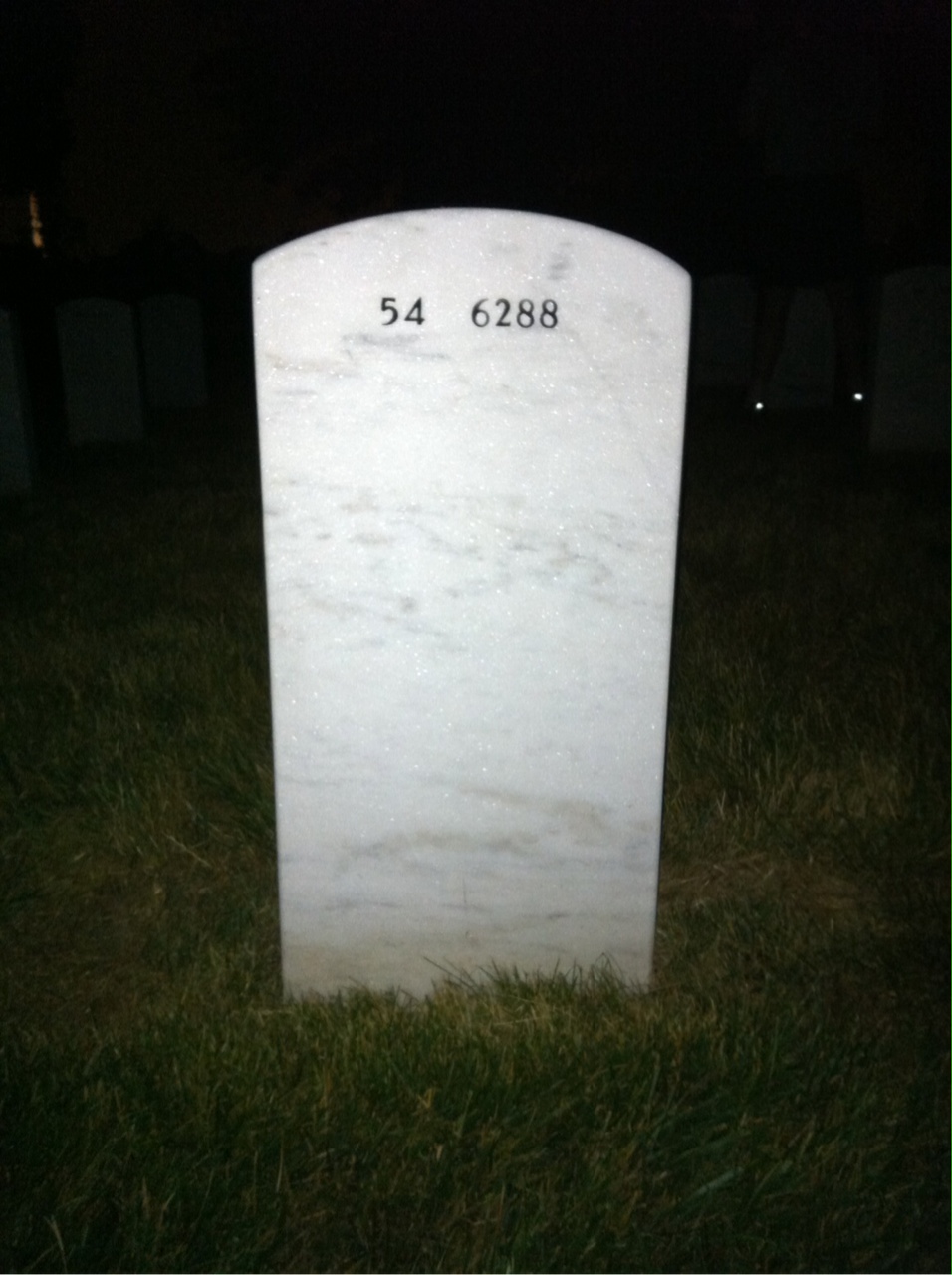 Back of headstone — Gregory Hold