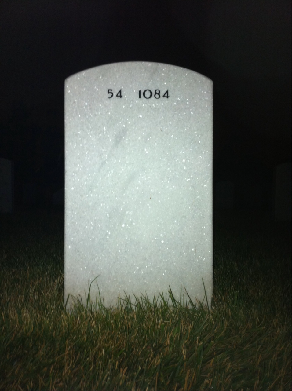 Back of headstone — William Gross