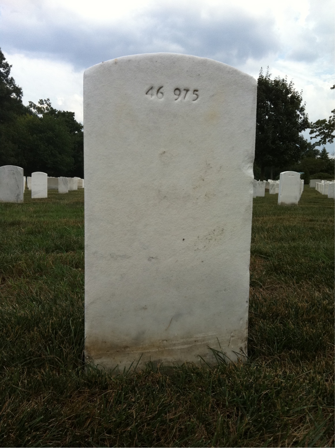 Back of headstone — Cecil Mckay