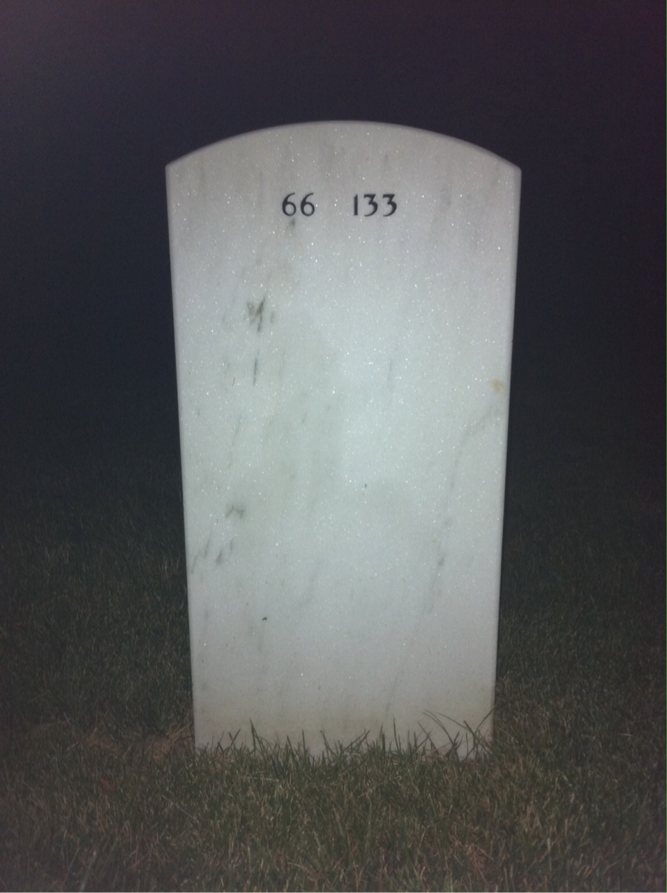 Back of headstone — Robert Rogan