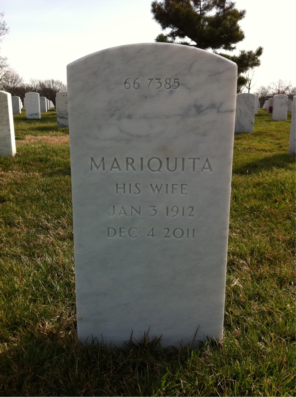 Back of headstone — Hugh Mullan
