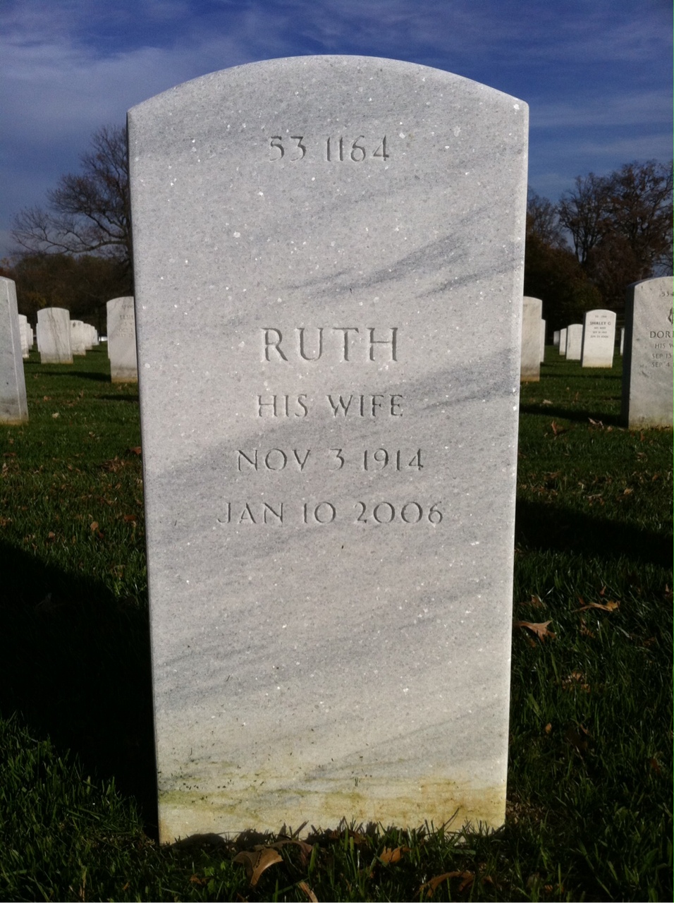Back of headstone — Pasquale Volpe