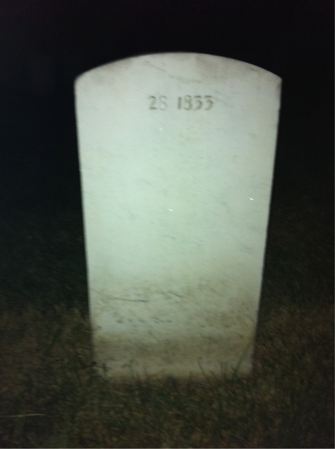 Back of headstone — Robert C Gray