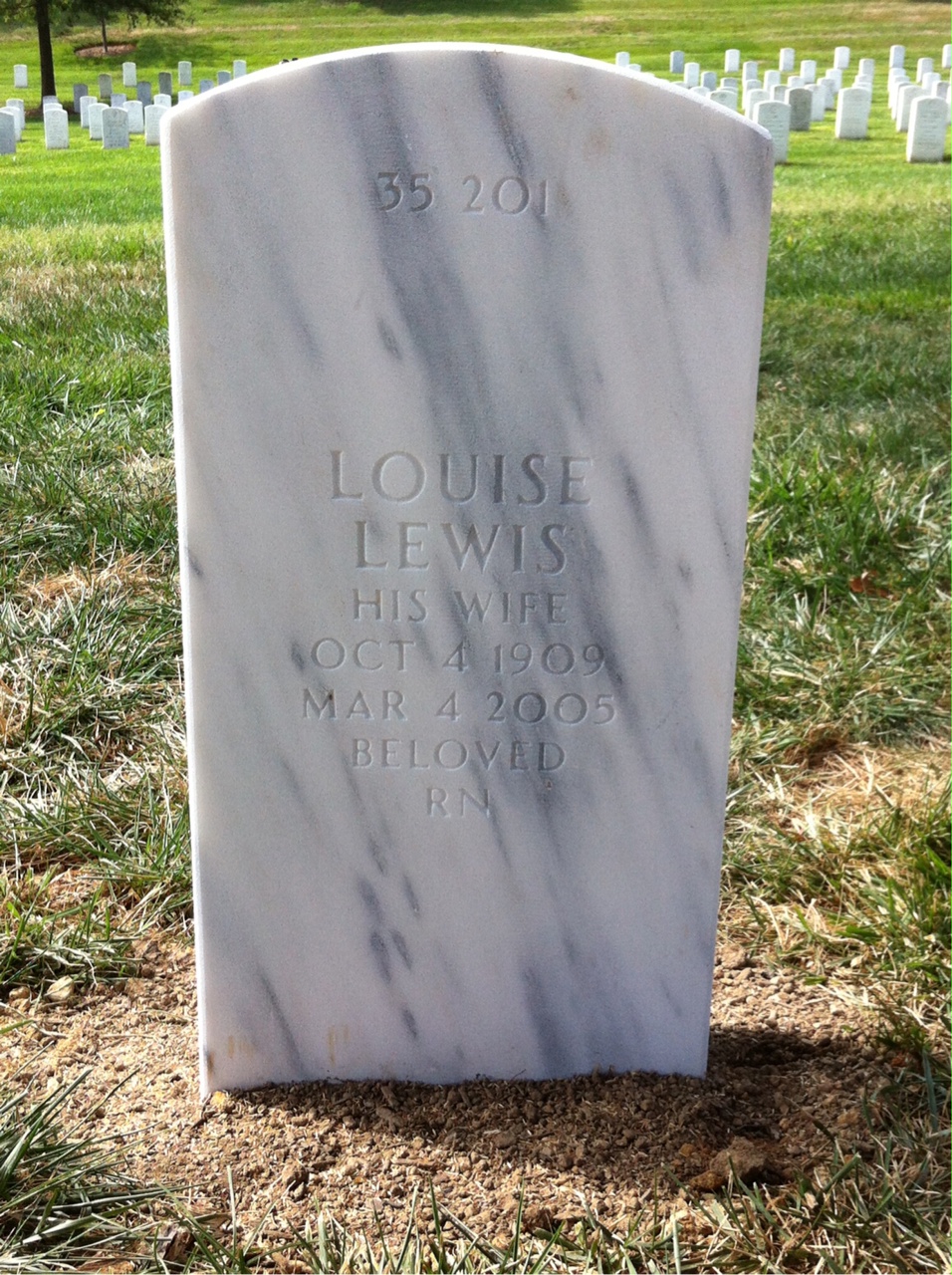 Back of headstone — John Bierley