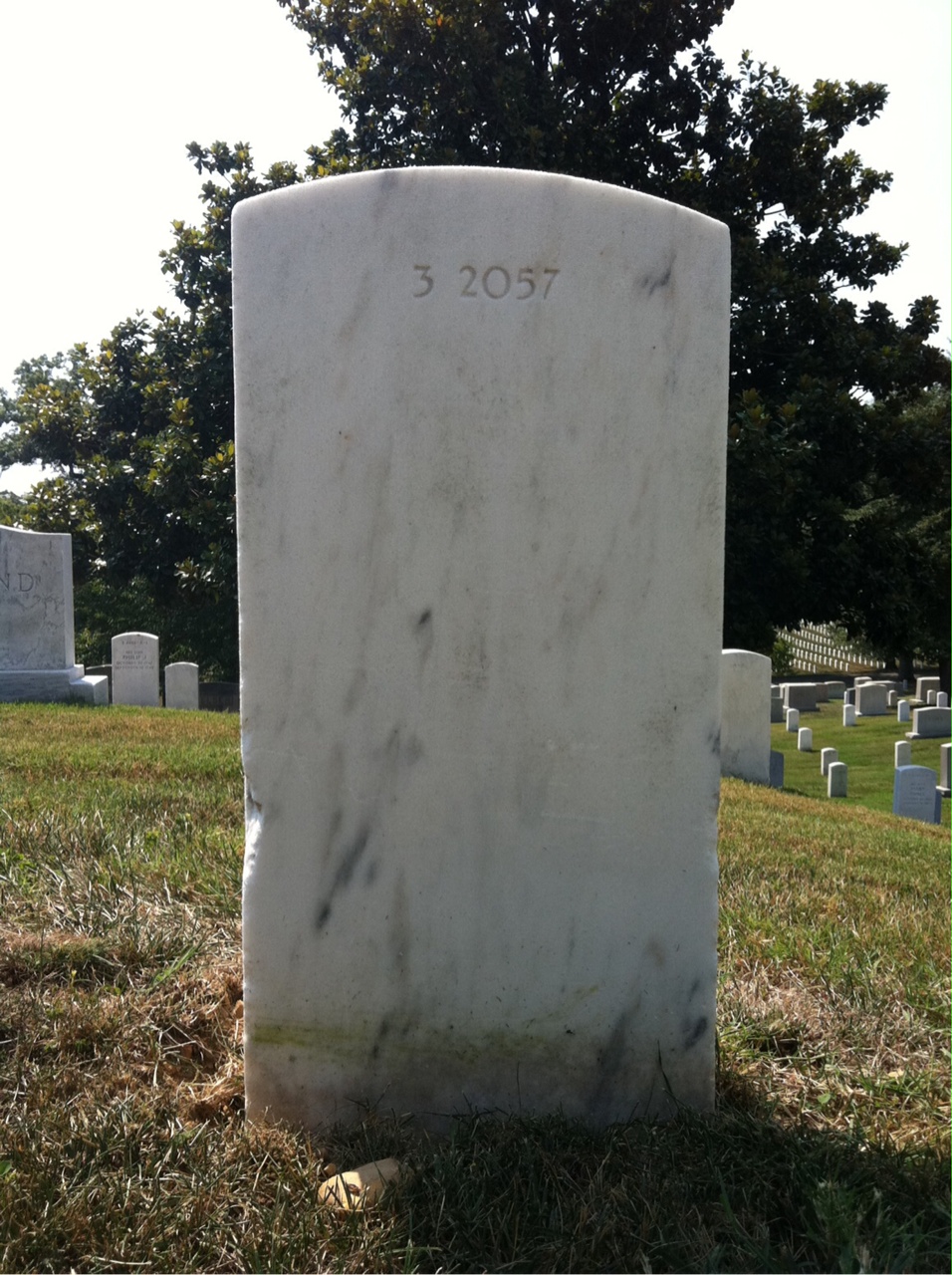 Back of headstone — Alice Mcnaught