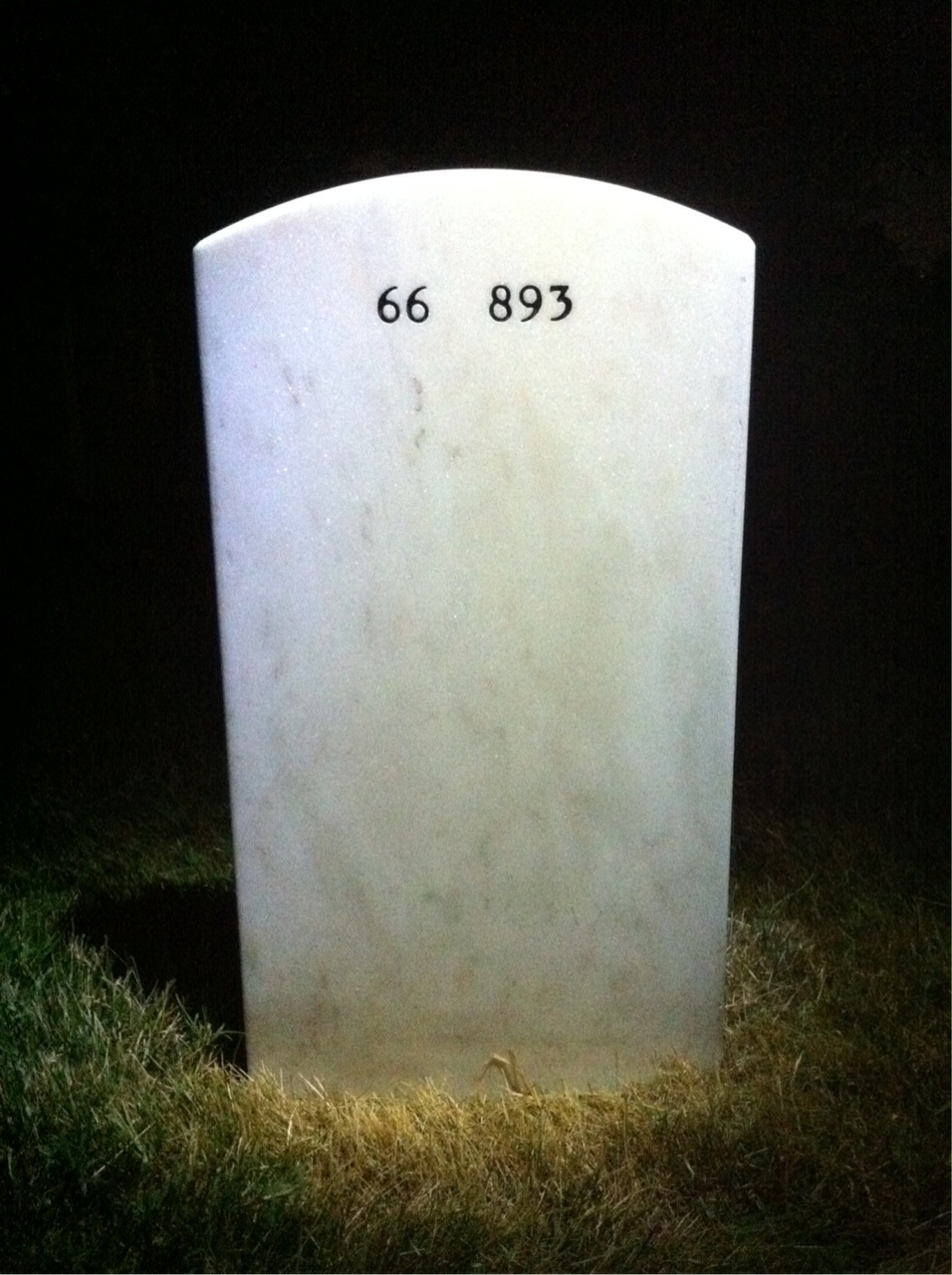 Back of headstone — James Magill