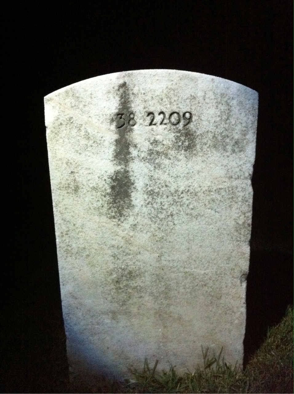 Back of headstone — Cynthia Mixon