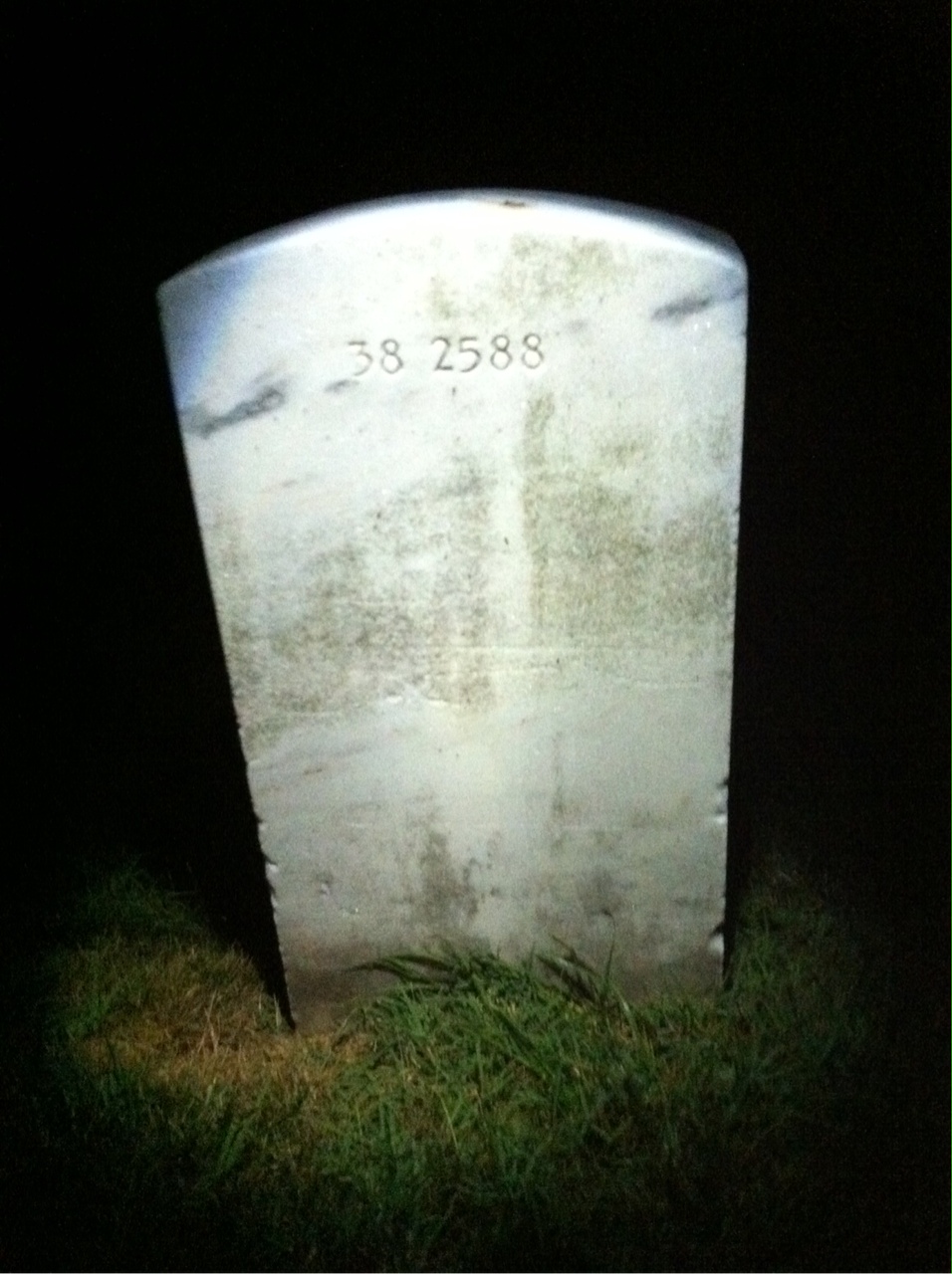 Back of headstone — Roberta Murphy
