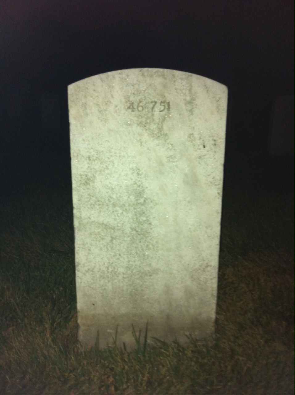 Back of headstone — Mark Avery