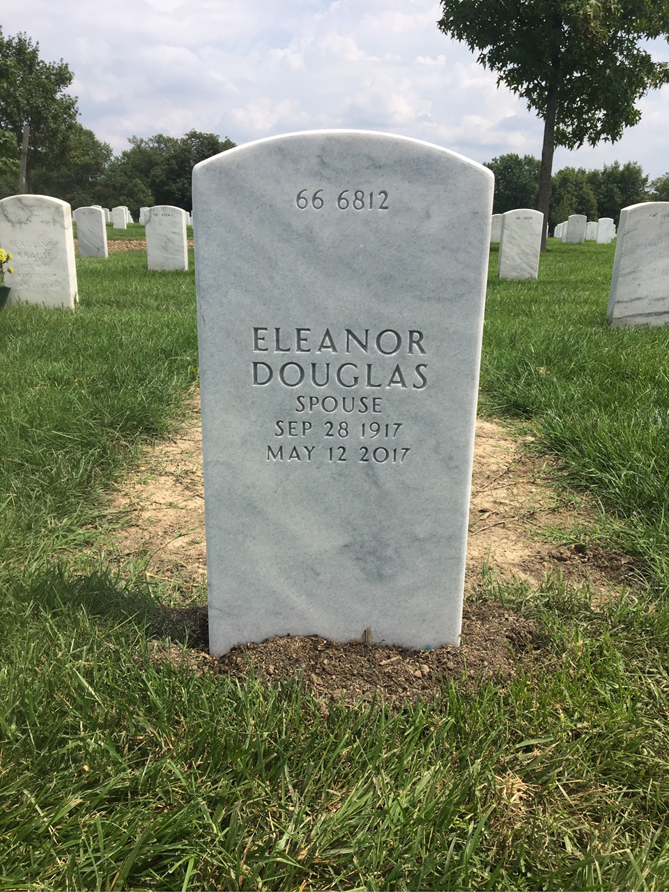 Back of headstone — Ernest Payne