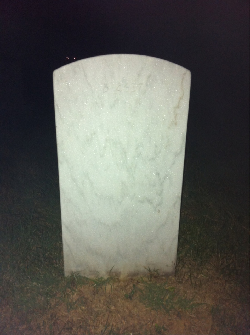 Back of headstone — Roger Armstrong