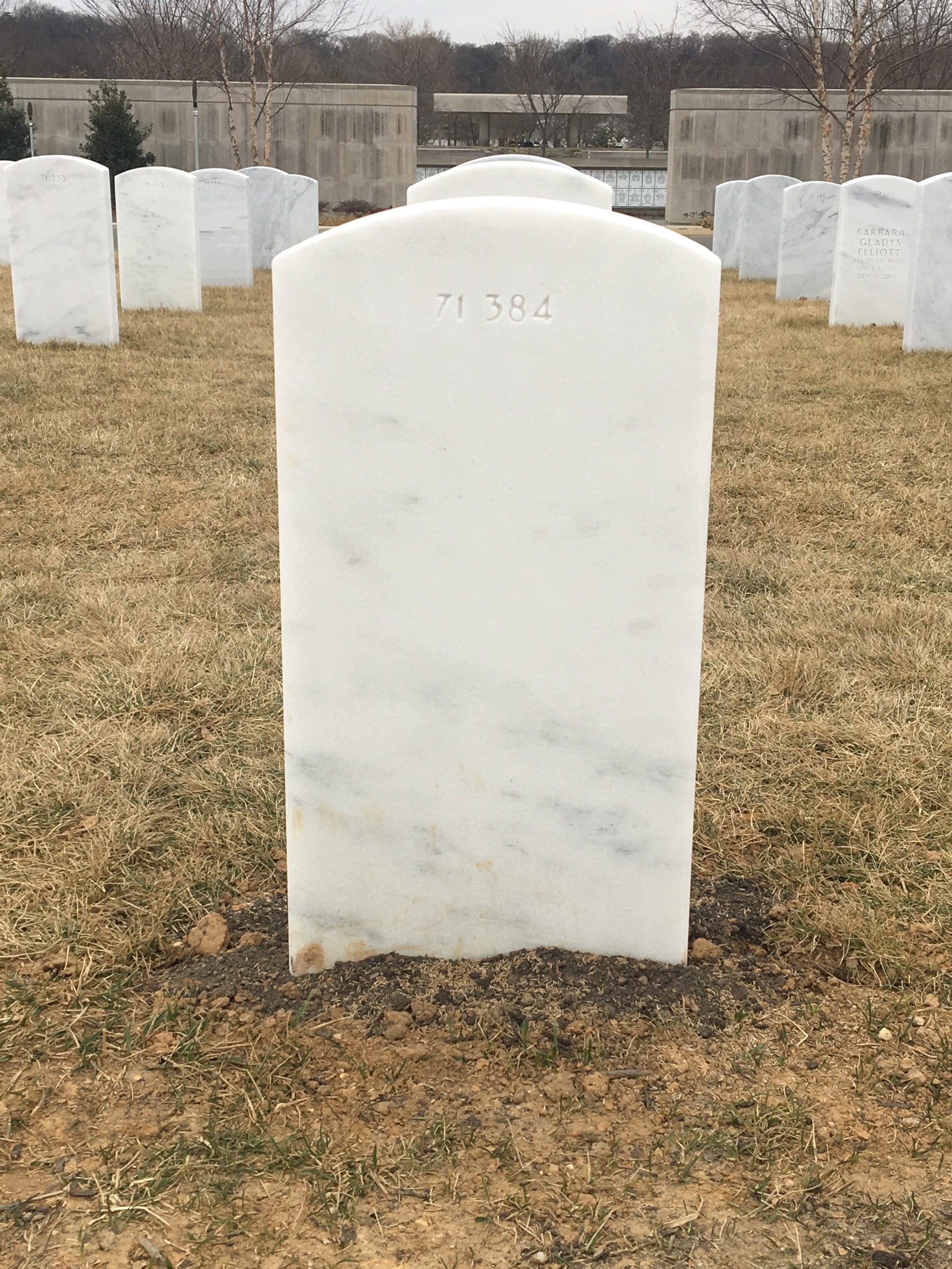 Back of headstone — Joseph Baily