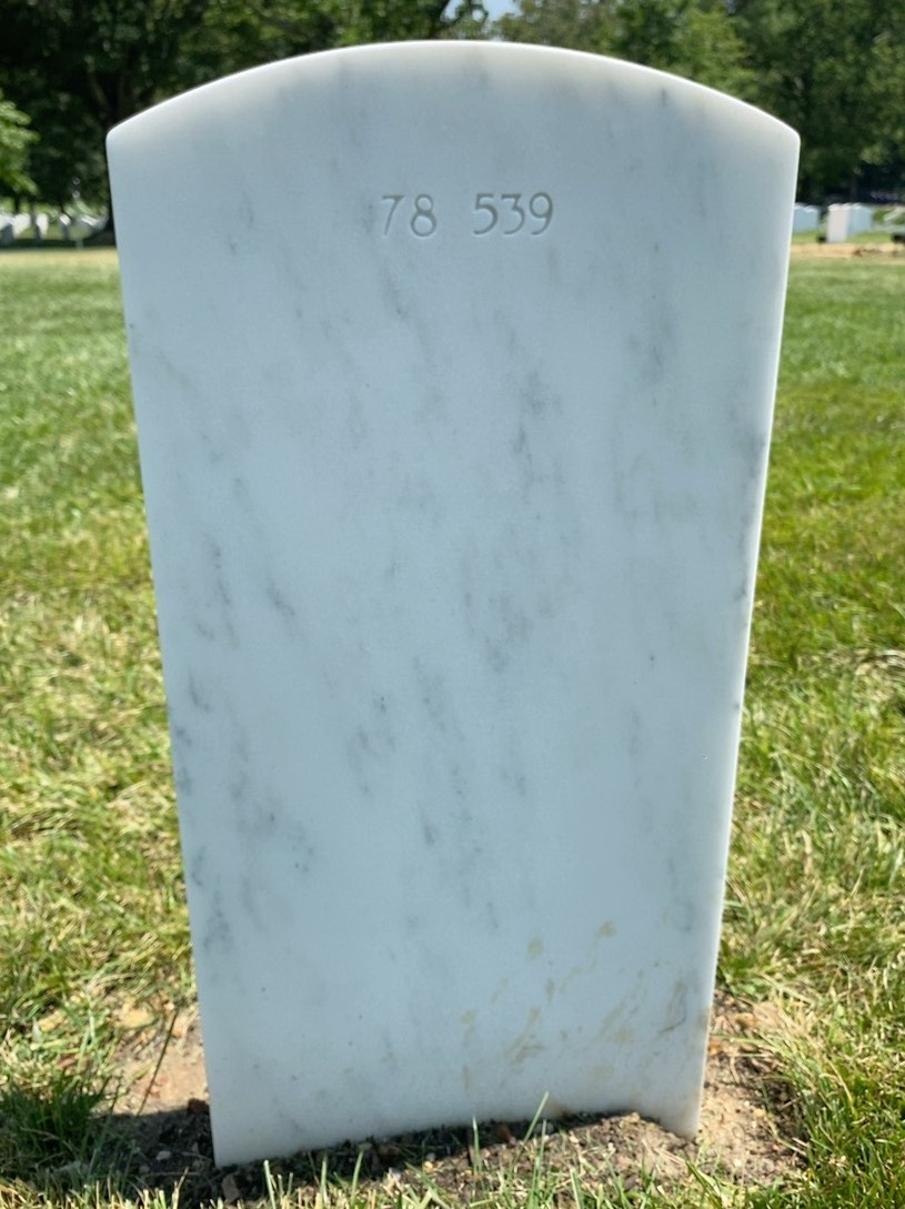 Back of headstone — James Mckeithan
